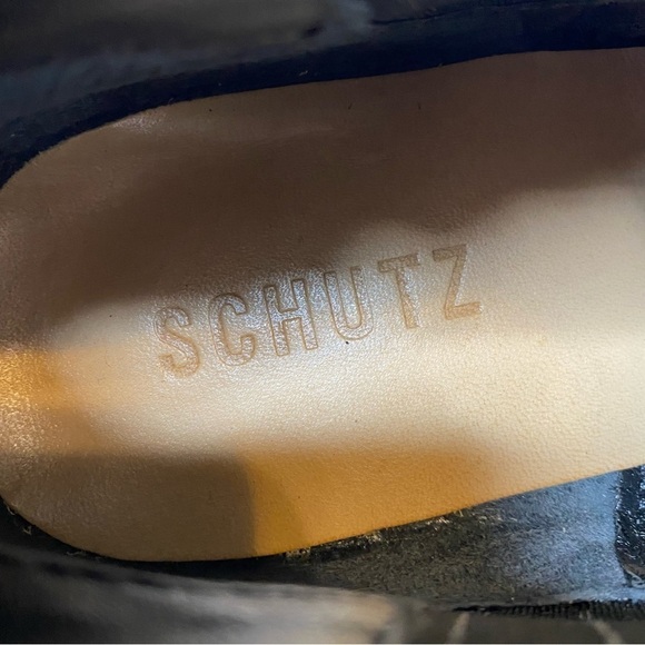 New! Schutz Jacqueline Low Profile Black Suede Bootie 8B - Picture 9 of 11